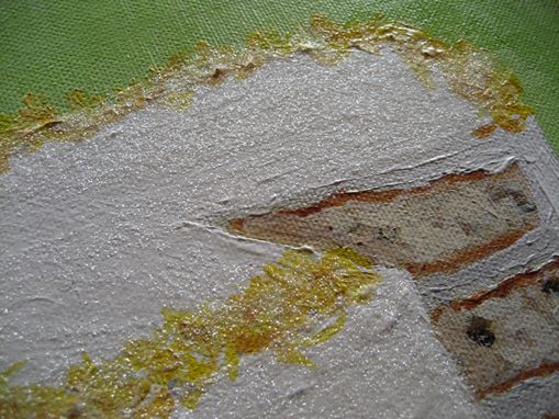 Custom Made Lemon White Layer Cake Painting