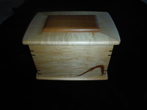 Custom Made Maple Jewelry Box With Slotted Insert Trays