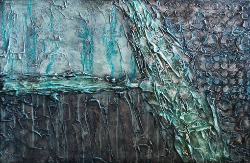 Custom Made 36x24 Original Modern Textured Contemporary Abstract Painting By Alisha "New Continent"