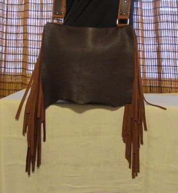 Custom Made Leather Fringe Bohemian Cross Body Bag ~ Western Fringe Bag