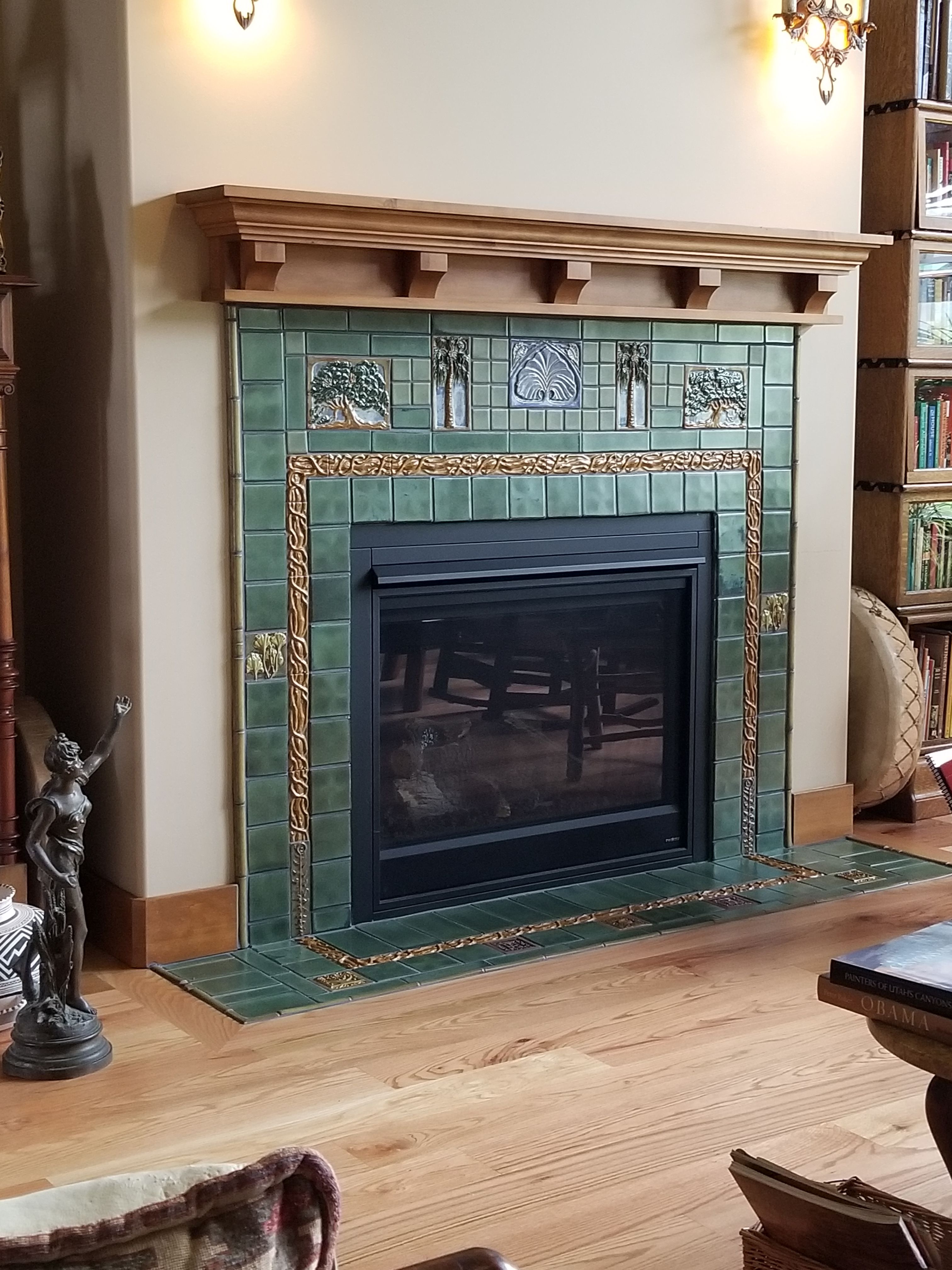 Victorian Wood Fireplace