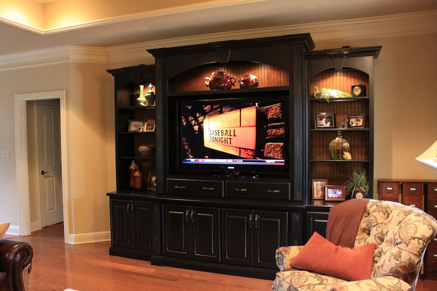Handmade Entertainment  Center  by Walters Cabinets  Inc 