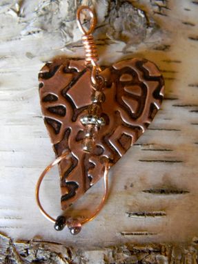 Custom Made Copper Heart Pendant