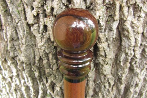Custom Made Walking Stick / Walking Cane - East Indian Rosewood, Ebony, And Bolivian Rosewood