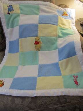 Custom Made Winnie The Pooh Knitted Quilt