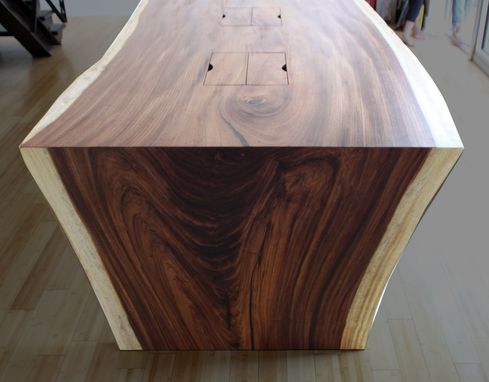 Custom Made Modern Conference Table Live Edge
