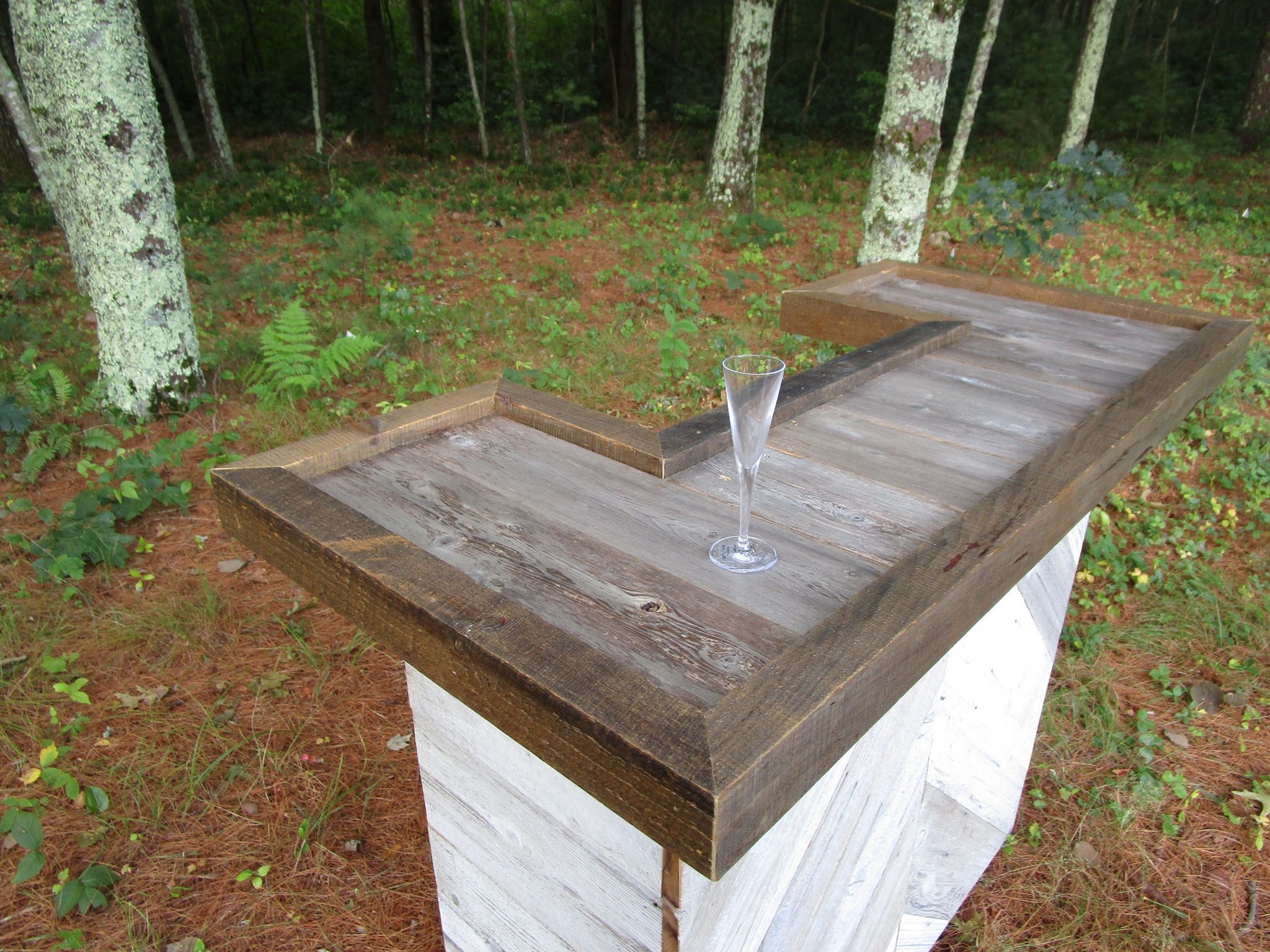 Custom Made Rustic Mini Bar by KL Design, Inc.