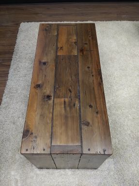 Custom Made Reclaimed Redwood Coffee Table Or Bench