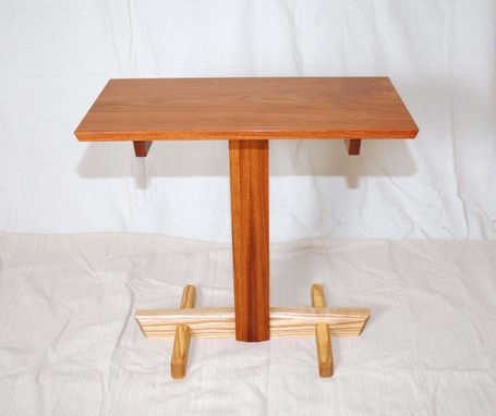 Custom Made Asian Post And Beam Side Tables
