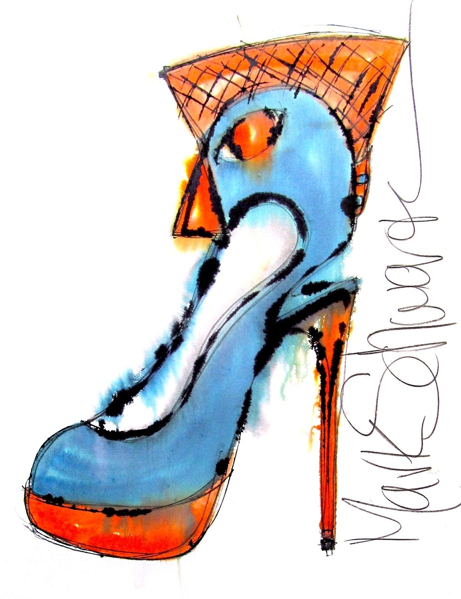 Hand Made High Heeled Art - Mark Schwartz - Paintings Of Shoes by High ...