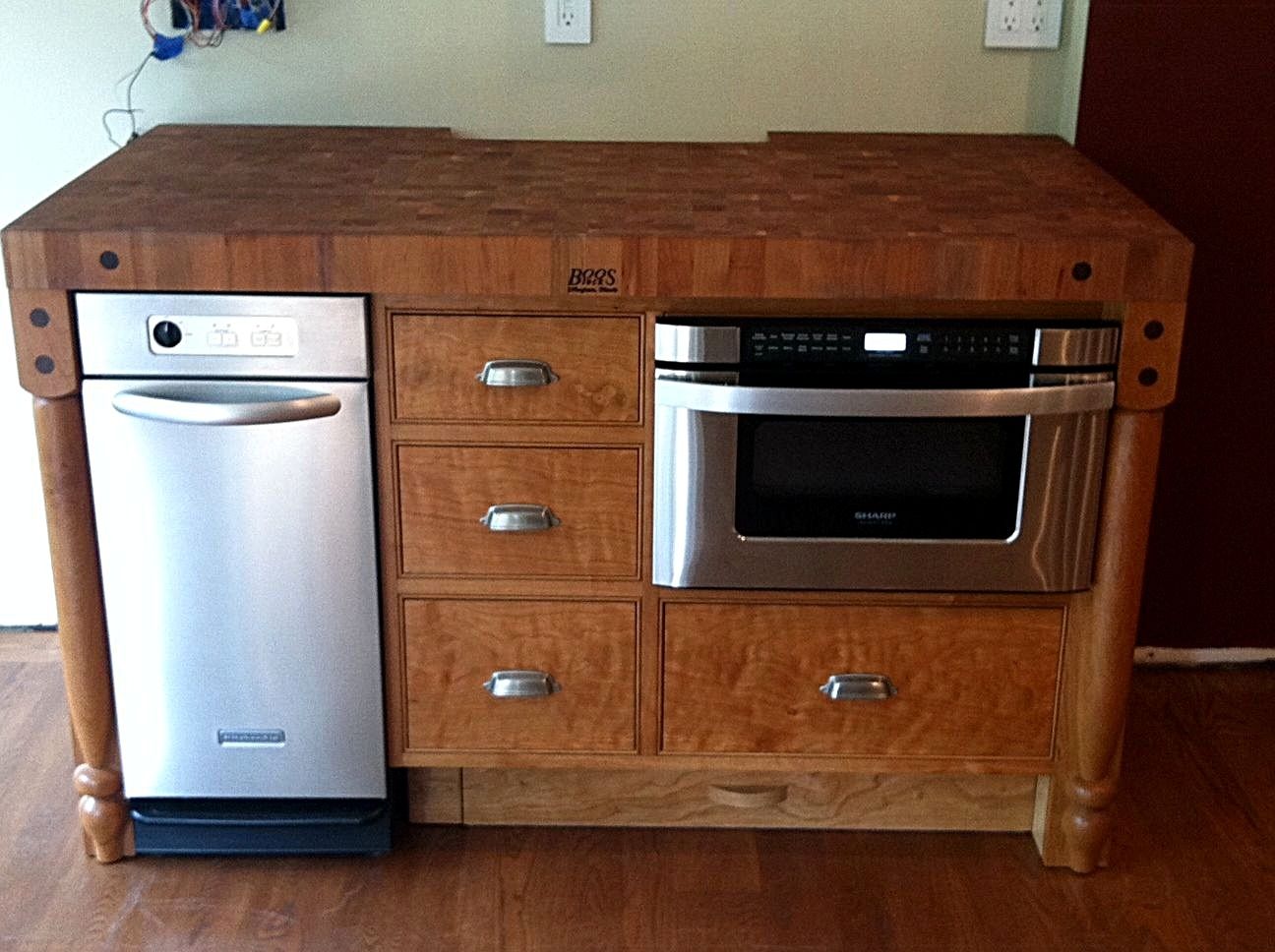 Hand Crafted Kitchen Work Table By Byrd Woodworking Custommadecom