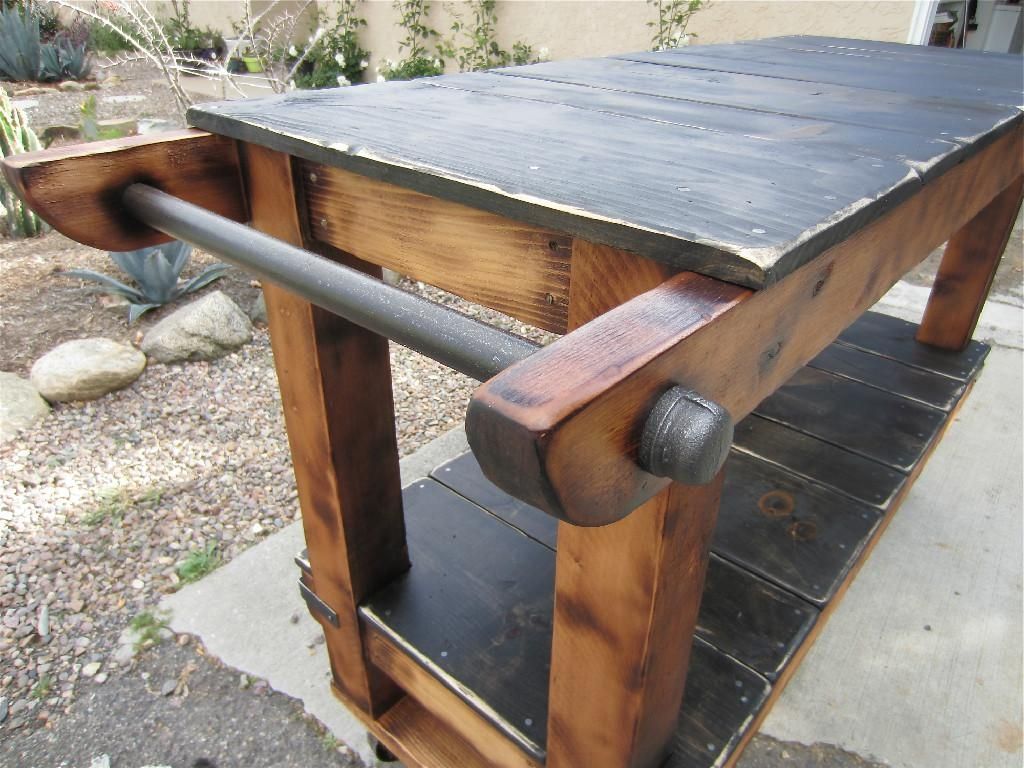 Custom Made Rustic Utility Carts by Thecarpenterant