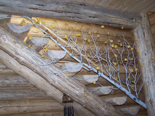 Custom Made Aspen Tree Stair Railing