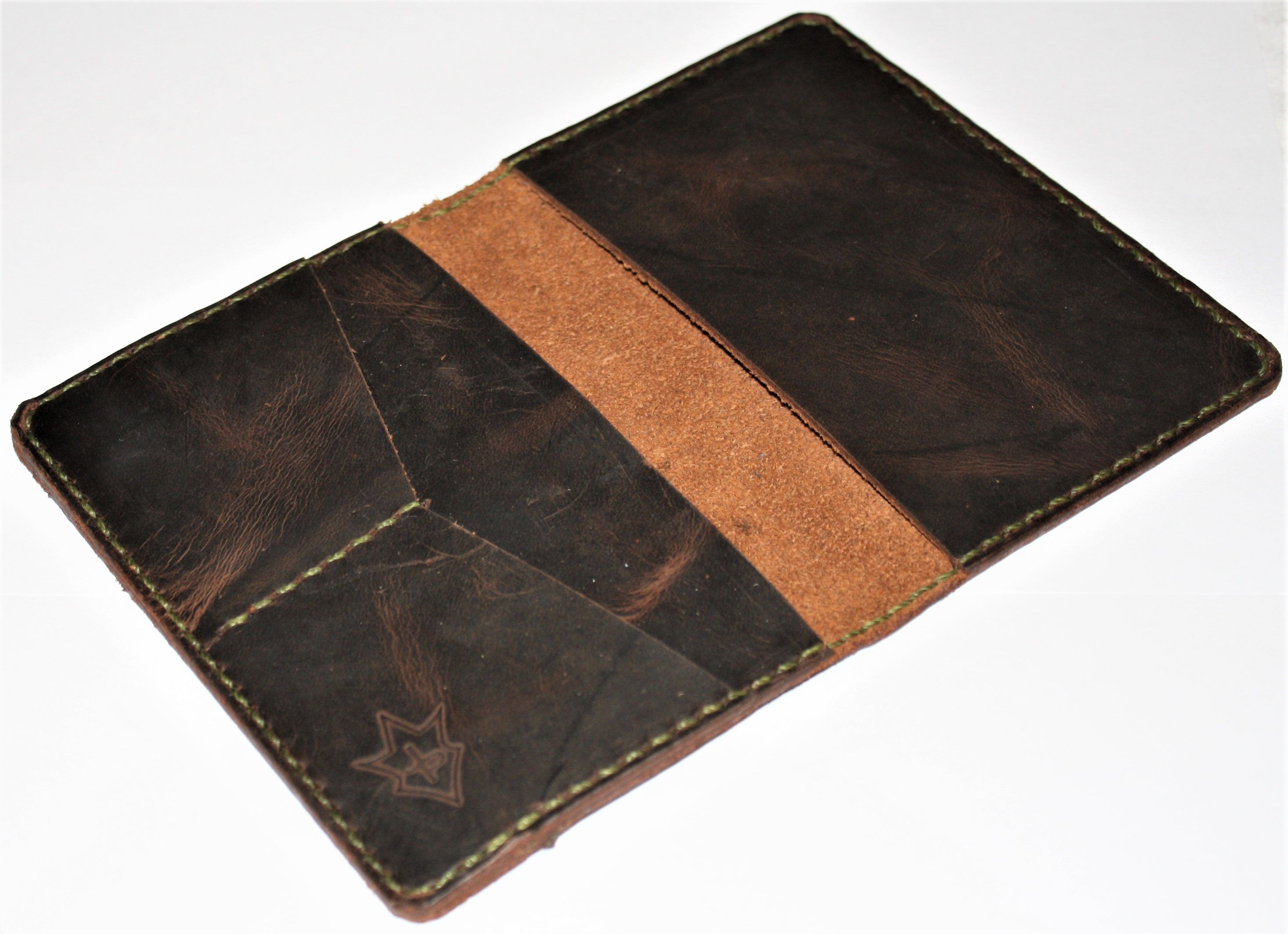 Buy Custom Jp Leathercraft Handmade Passport Wallet Blackjack Crazyhorse Leather, made to order