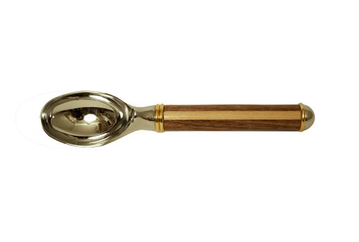 Custom Made Chrome Ice Cream Scoop Walnut And Maple