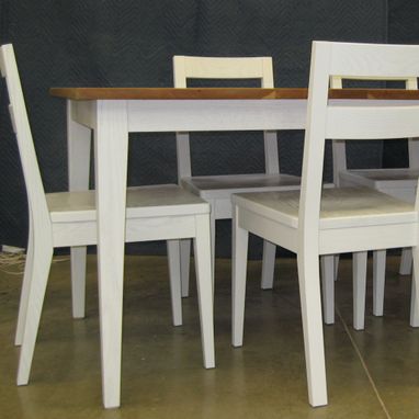 Custom Made Cherry And Oak Country Dining Set