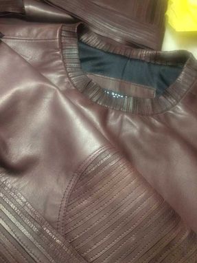 Custom Made Custom Made Stretch Leather Sweatshirt
