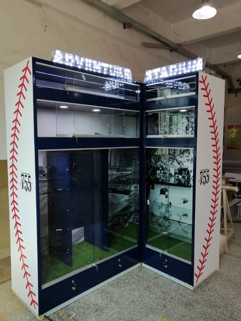Handmade Custom Baseball Memorabilia Display by Atlas Design Creations