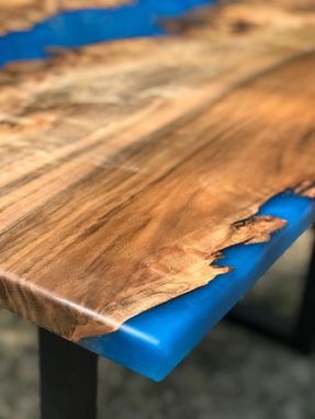 Custom Made Maple Burl River Table