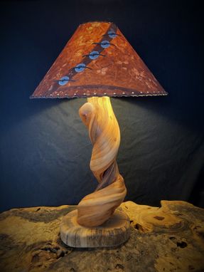 Custom Made Home Lighting Rustic Juniper Table Lamp