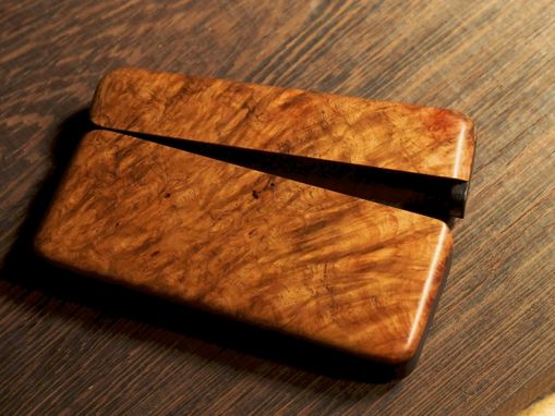Custom Made Burl Wood Wallet