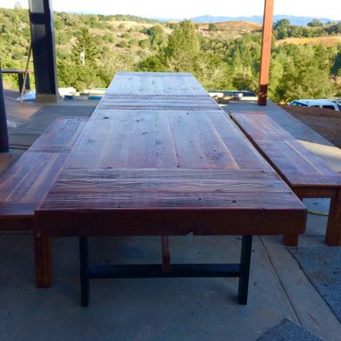 Custom Made Reclaimed Wood Vineyard Table