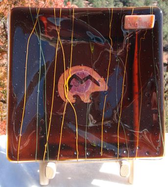 Custom Made Fused Glass Intention Plates