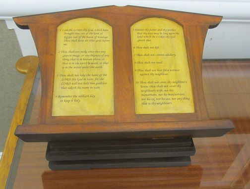 Custom Made Case On Stand For Bibles And Books