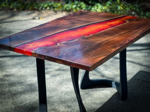 Custom Made Volcanic Lava River Table