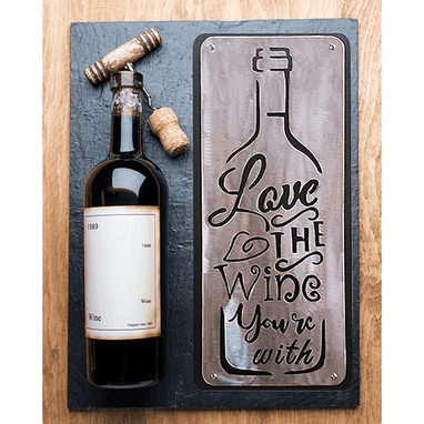 Custom Made Love Wine Sign