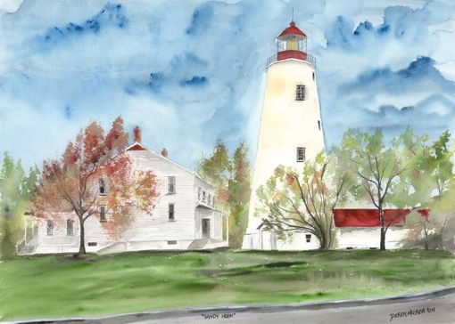 Custom Made Lighthouse Watercolor Paintings