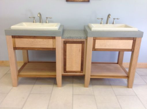 Custom Made Double Vanity- Dropin Sinks
