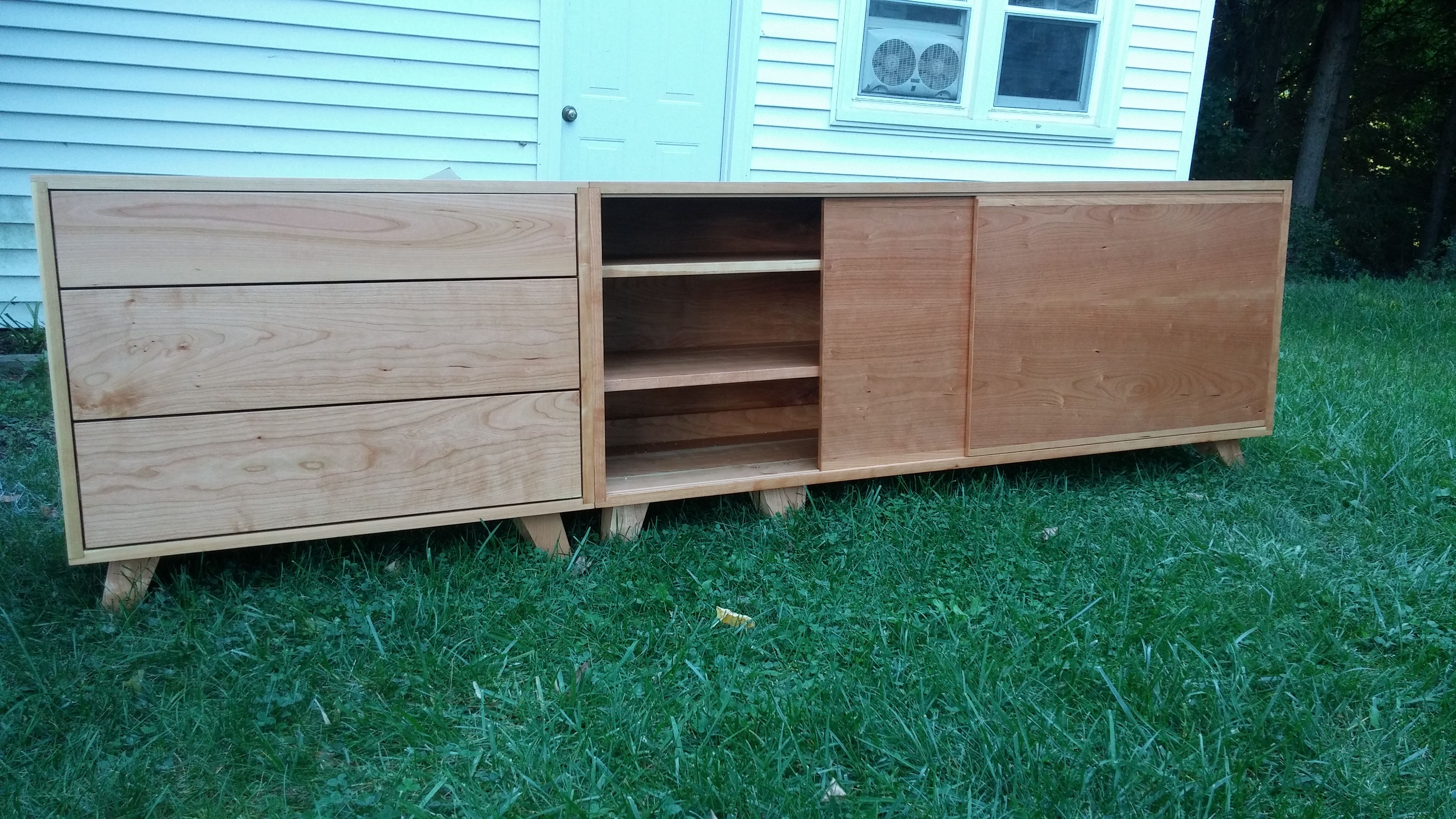 Hand Crafted Cherry Modular Media by Kinderling Wood