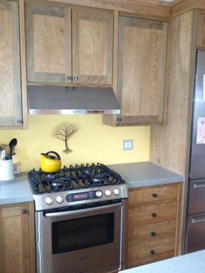 Custom Made Red Birch Kitchen Cabinets