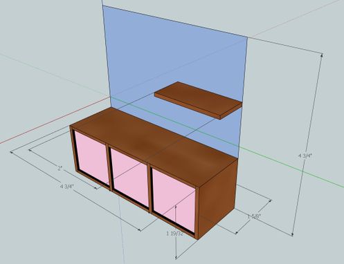 Custom Made Customized Dollhouse Dresser From Video