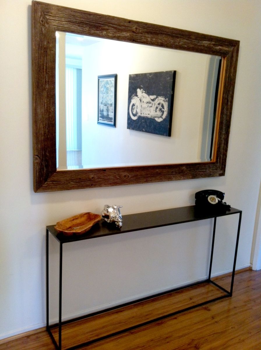 Hand Crafted Reclaimed Wood Framed Mirror // Custom Sizes by MFEO