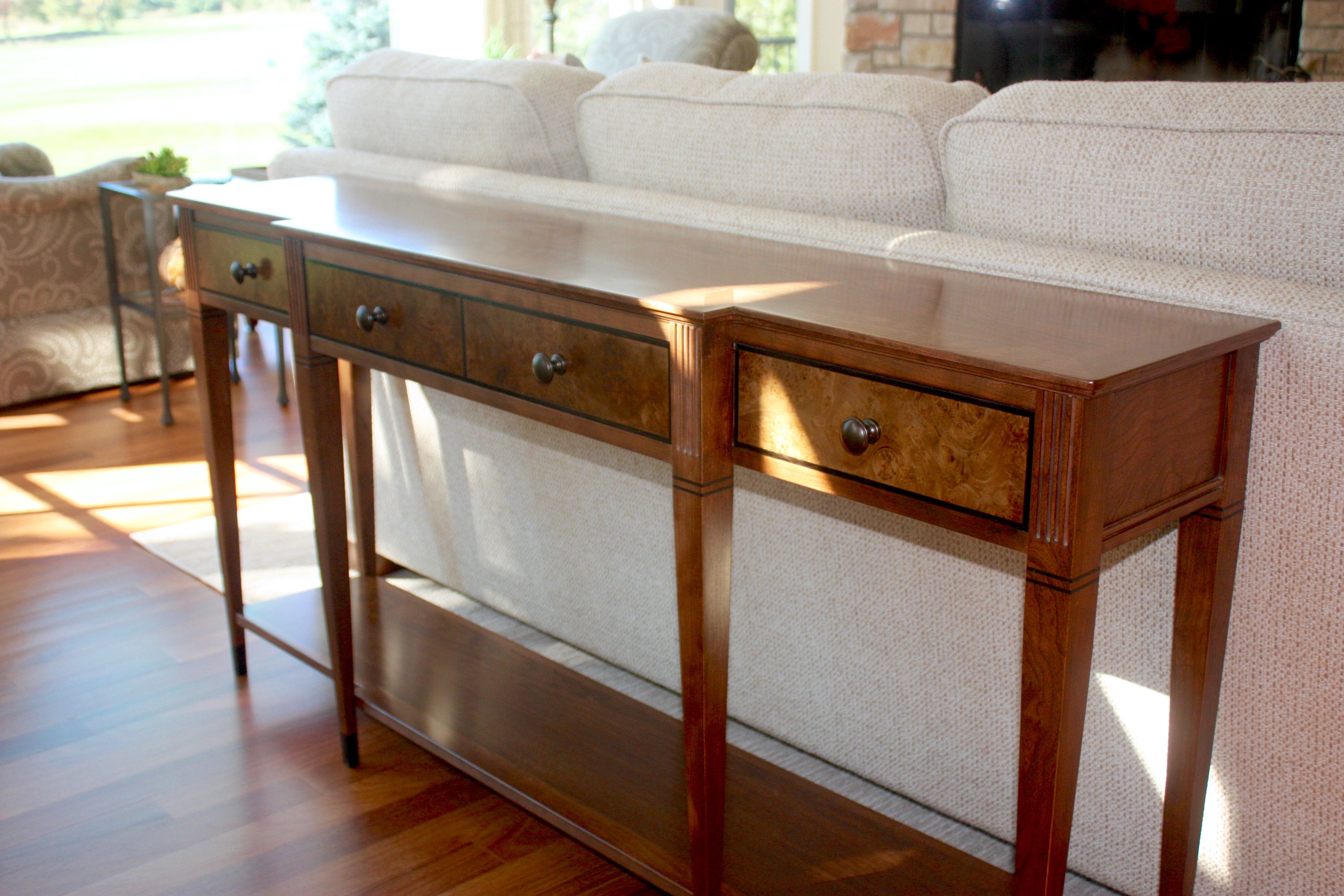 Custom Sofa Tables by Fox River Woodworking
