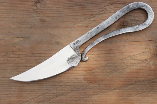 Custom Made Firecreekforge.Com Hand Forged Spring Steel Patch Knife Skinning Traditional