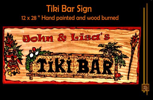 Custom Made Tiki Bar Sign, Tiki Bar, Decorations, Signs, Art