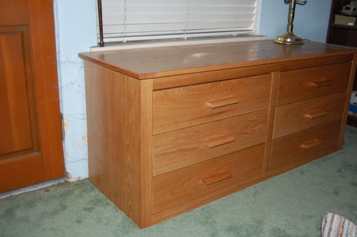 Custom Made Red Oak Low Boy Dresser