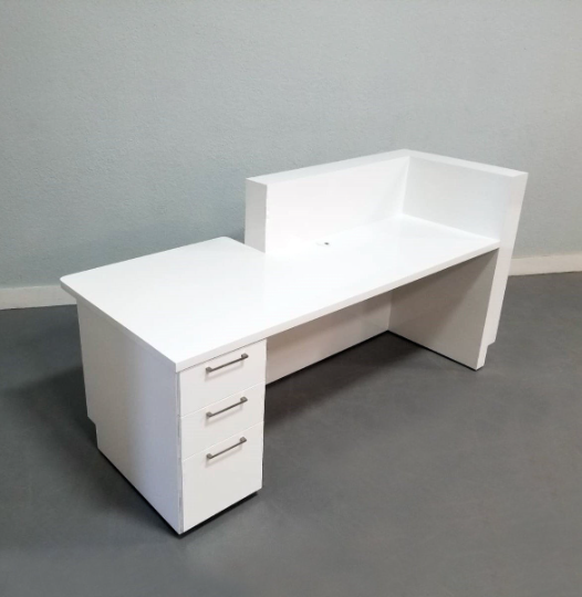 Hand Made Dallas Reception Desk With Ada Counter by Axis Office