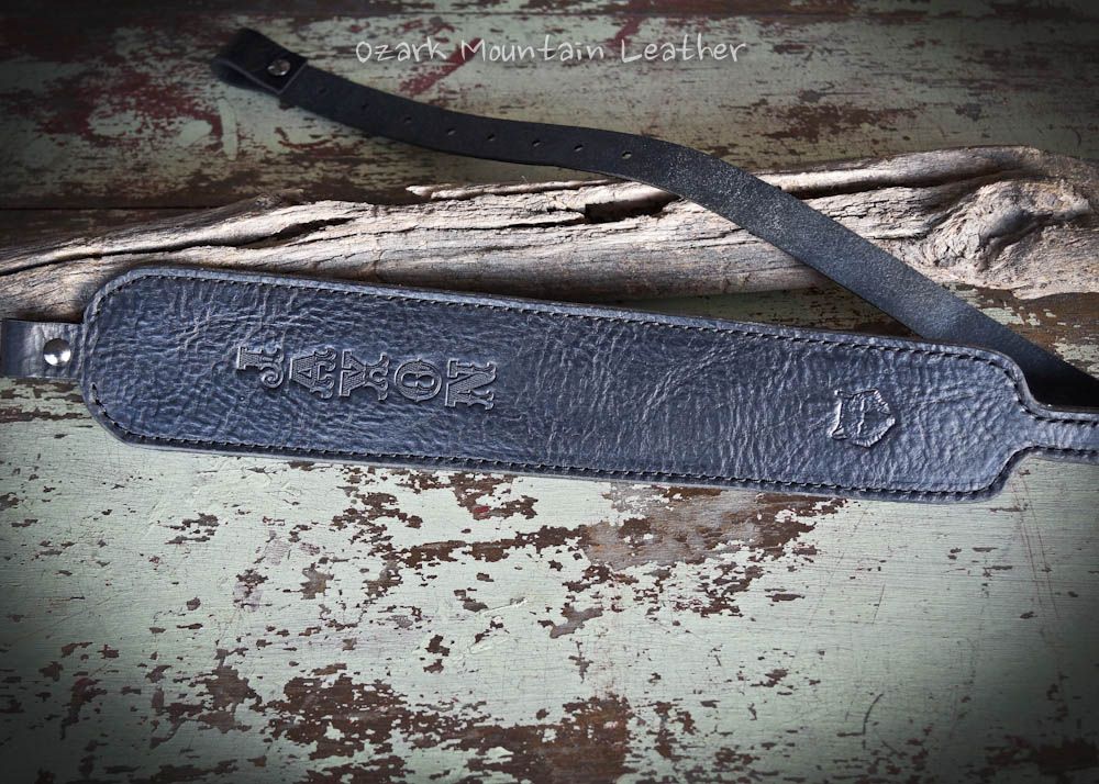 Buy Hand Made Custom Black Leather Rifle Sling Or Gun Sling With Name ...