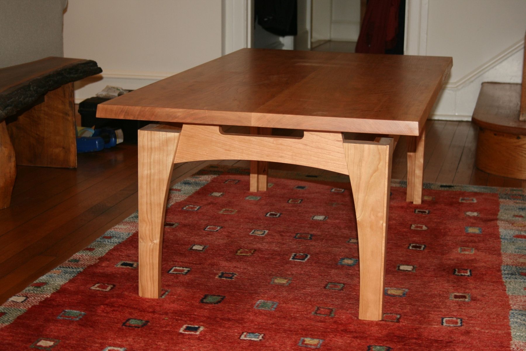 Hand Made Cherry Coffee Table by Fredric Blum Design