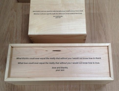 Custom Made Jewelry Box + Wine Box