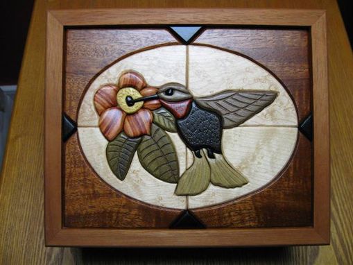 Custom Made Hummingbird Keepsake/Jewelry Box