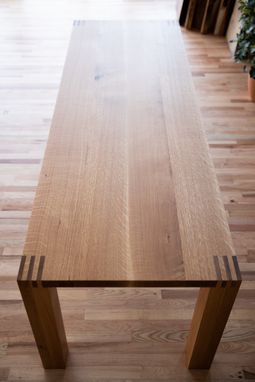 Custom Made "The Mountaineer" White Oak Dining Table