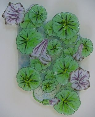 Custom Made Nasturtium Levels - Glass Fusing Artwork