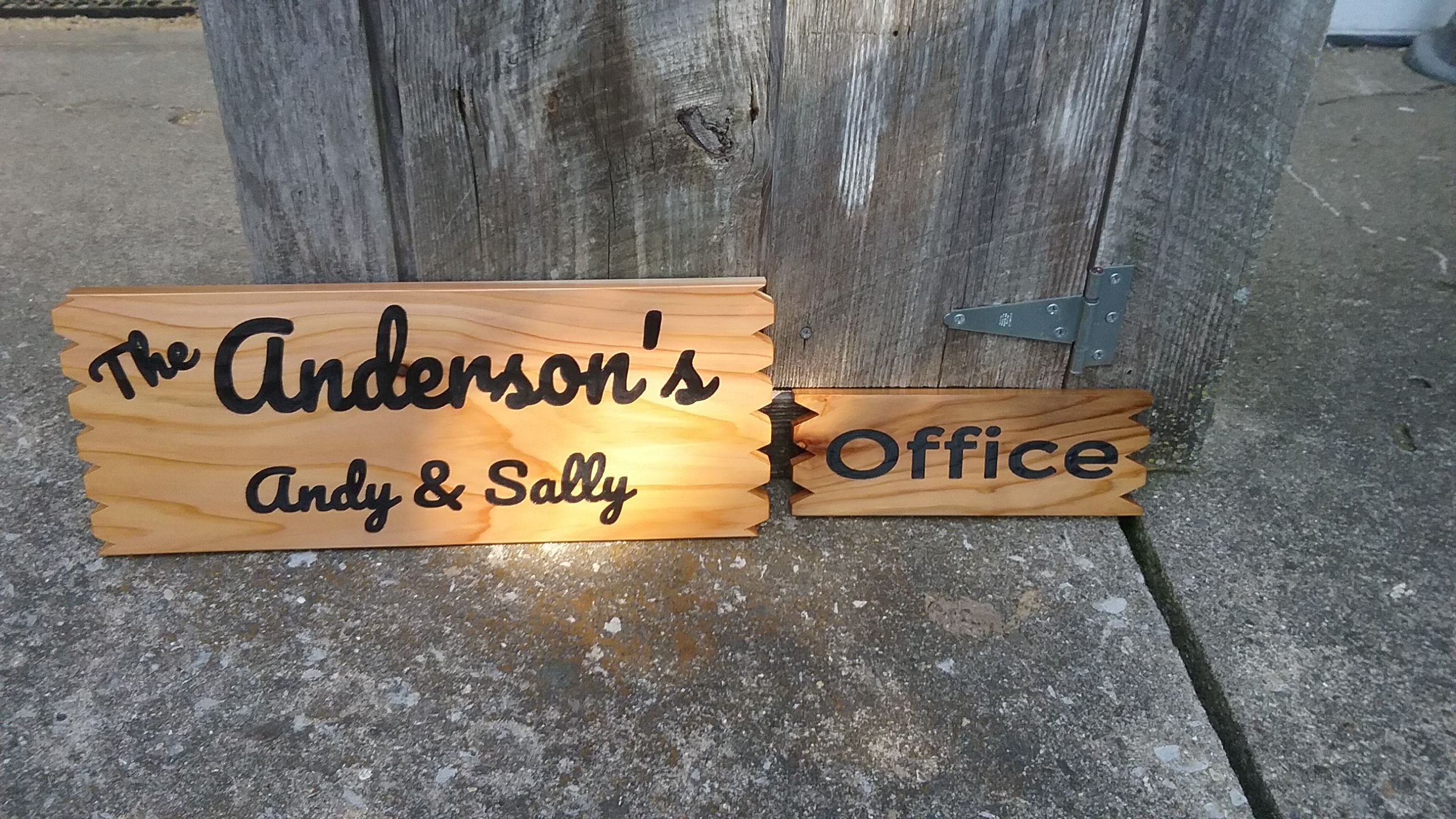 Buy Handmade Cedar Name Signs, made to order from wayneswoodworking ...