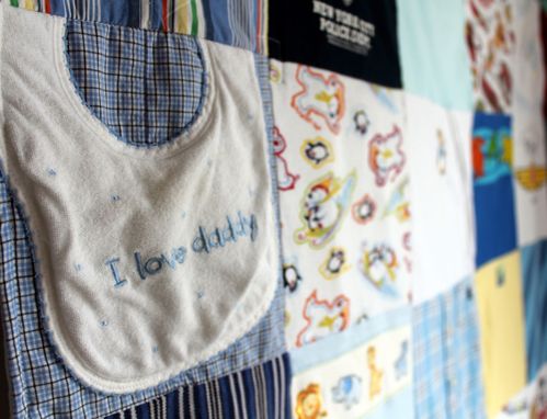 Custom Made Baby Clothes Memory Quilt