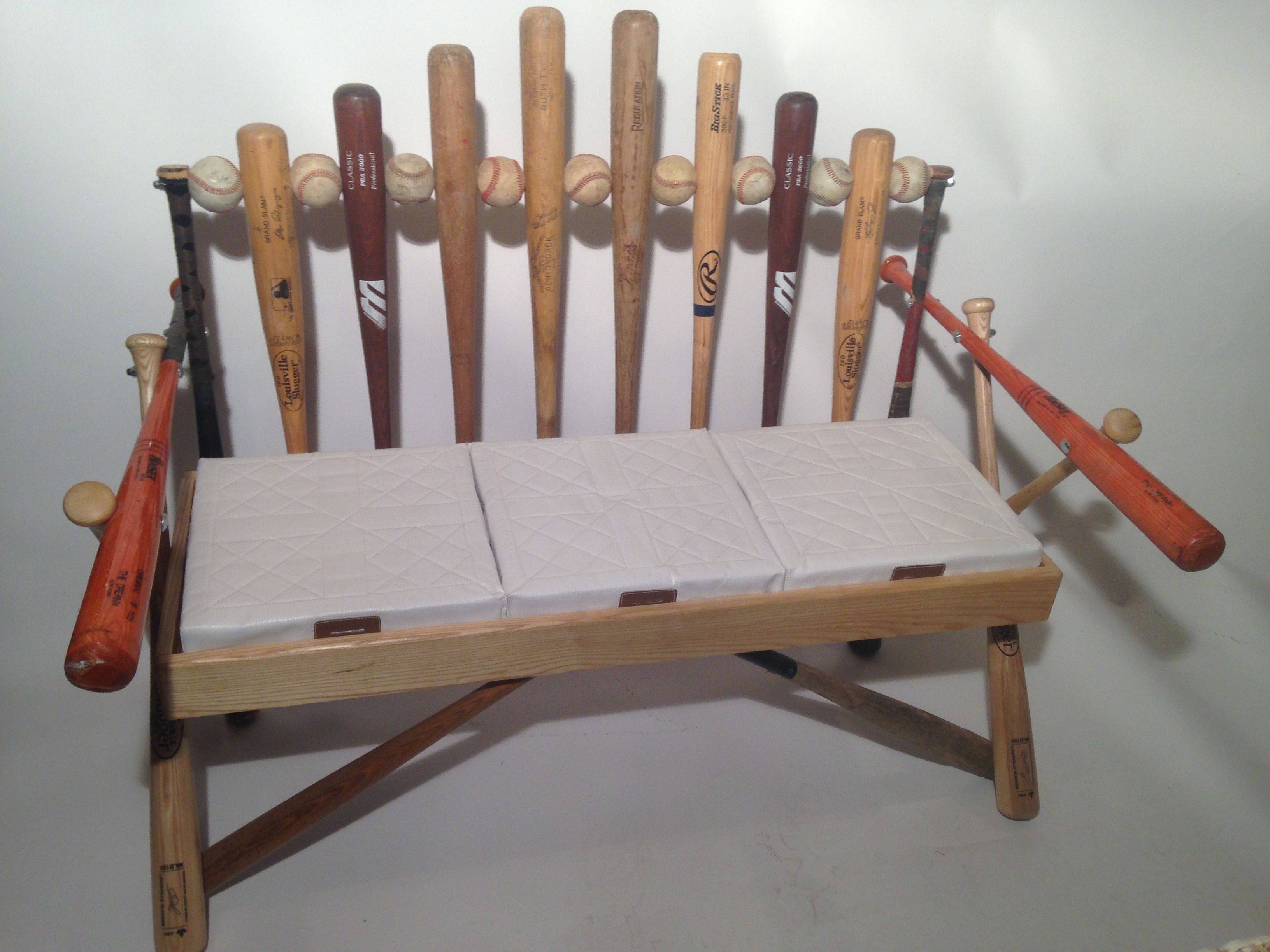 Lucas Brown Rocky Mountain Woodworks Loveland Co Baseball Bat Bench By